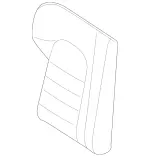 20592040088S40 - Body: Seat Back Cover for Mercedes-Benz Image
