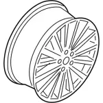 GD9Z1007G - : Wheel, Alloy for Lincoln: Continental Image