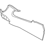 EJ7Z7804609AA - Body: Side Trim Panel for Lincoln: MKC Image