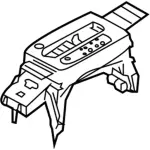 9E5Z7D443DA - Body: Bezel for FORD Image