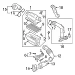 L1MZ9600N - : Air Cleaner Assembly for Ford Image