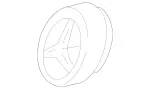 163888008664 - Body: Emblem for Mercedes-Benz Image