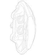 2234215300 - : Fixed Caliper for Mercedes-Benz: 350SD, Maybach S580, S500, S580, S580e Image