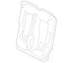 1649201920 - Rear Seat Bench: Seat Frame Base for Mercedes-Benz Image