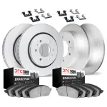 451493001 - : DFC GEOSPEC Coated Rotors with 5000 Brake Pads - Ceramic and Hardware for DYNAMIC FRICTION Image