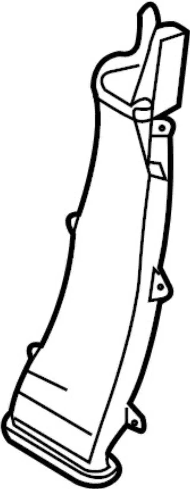 27972CL70A - Body: Rear Duct Extension for INFINITI: FX35, FX45 Image