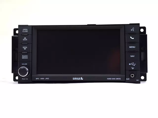 68224874AC - Electrical: Am/fm/dvd/hdd/nav/sdars Radio for Chrysler: Town &amp; Country | Dodge: Grand Caravan, Nitro | Jeep: Liberty, Wrangler, Wrangler JK | Ram: 1500, 2500, 3500 Image