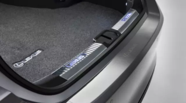 Rear Bumper Applique - Clear - F-Sport Logo - Lexus (PT747-33191)