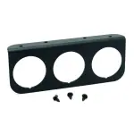 2238 - : GAUGE MOUNTING PANEL, TRIPLE, 2 1/16", BLACK, ALUMINUM for AutoMeter Image