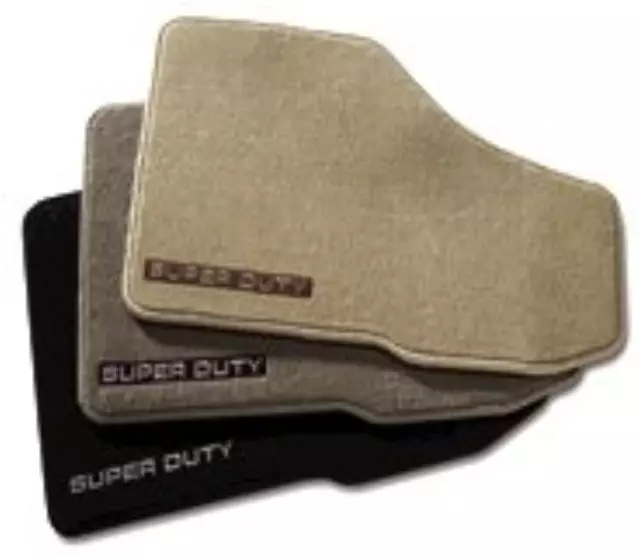 7C3Z2813300BB - Interior: Premium Carpeted Floor Mats - Med Stone for Ford: E-350 Super Duty, E-450 Super Duty, F-250 Super Duty, F-350 Super Duty, F-450 Super Duty, F-550 Super Duty Image
