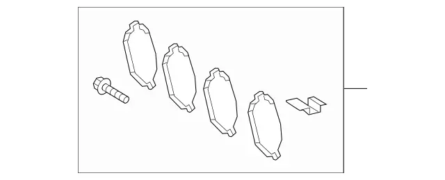 4203605 - : Disk Brake Pad for Mercedes-Benz: G550 Image