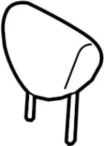 864001BB2C - Body: Headrest for INFINITI: EX35, EX37, QX50 Image