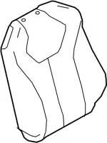 876205CA2C - Body: Seat Back Cover for Infiniti Image