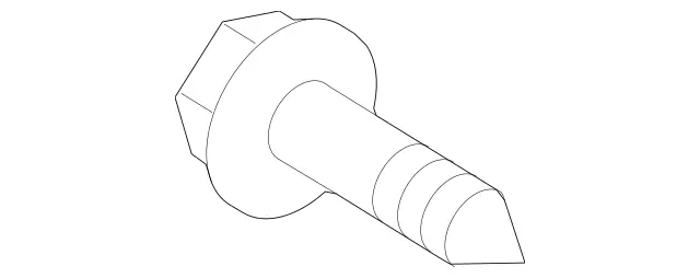 19904614 - Attachment Parts: Stud Bolt, Special Shape for Mercedes-Benz: R320, R350, R500 Image image