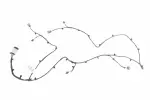 84787225 - : Front Object Alarm Sensor Wiring Harness for GM Image