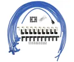 4039B - : Spark Plug Wire Set - Super Stock Copper Core 8mm - 90 Deg. Boots - Blue for ACCEL Image