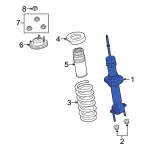 HB3Z18124C - Suspension: Suspension Strut for Ford Image