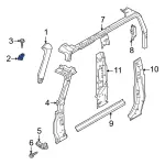 M2DZ78025A00B - Body: Body A-Pillar Bracket for Ford: Bronco Image