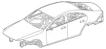 2906007100 - Body Shell: Body-in-White for Mercedes-Benz Image