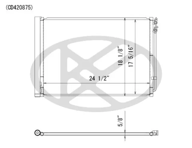 CD420875 - Air Conditioning &amp; Heat: Koyorad A/C Condenser for Koyo Image