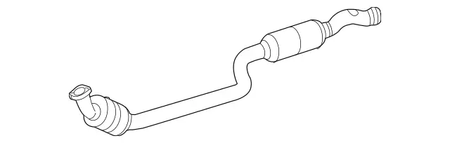 2124903320 - : Exhaust Line for Mercedes-Benz: CLS400, E400 Image