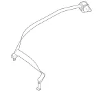 21386016857P84 - Electrical: Center Seat Belt for Mercedes-Benz Image