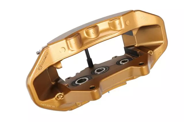Gold Front Driver Side Disc Brake Caliper Assembly - GM (84229177)
