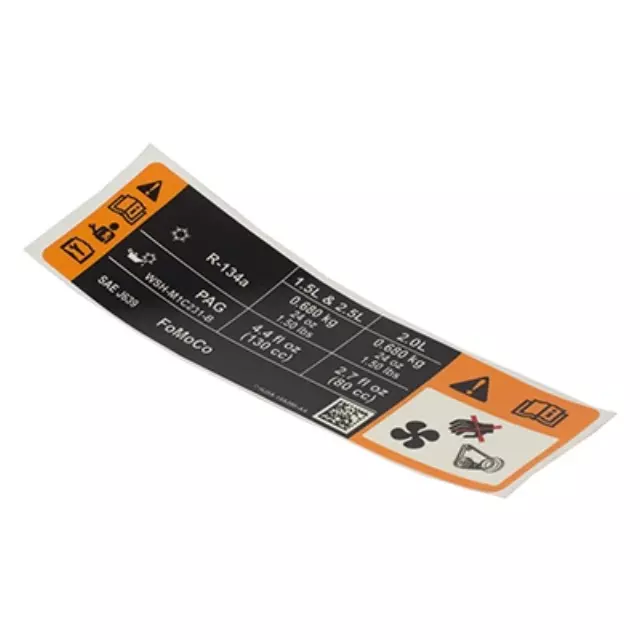 Info Label - Ford (HJ5Z-1503050-A)