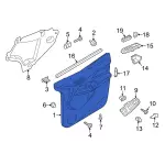 KT1Z6023942CD - Body: Door Trim Panel for Ford: Transit Connect Image