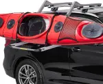 68740984AA - : Lift Assist Roof-mounted Kayak/Canoe Carrier, Grey, sold by Gear Antics for Chrysler: Pacifica, Voyager | Dodge: Durango, Hornet, Ram 1500, Ram 2500, Ram 3500 | Jeep: Compass, Gladiator, Grand Cherokee, Grand Cherokee L, Grand Wagoneer, Grand Wagoneer L, Wagoneer, Wagoneer L, Wrangler | Ram: 1500, 1500 Classic, 2500, 3500 Image