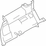 DA8Z7431113DA - Body: Lower Quarter Trim for Ford: Flex Image