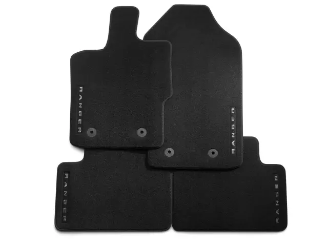 KB3Z2113300BA - : Floor Mats - Premium Carpet, Black, 4-Piece Set, For Super Cab for Ford: Ranger Image