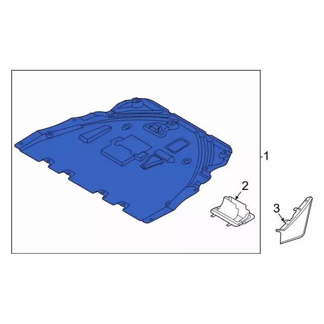 LX6Z6775L - : Lower Shield for Ford: Bronco Sport Image