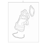 2762000156 - : Coolant Inlet Connection for Mercedes-Benz Image