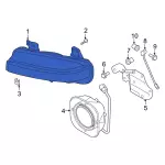 LB5Z15A101K - : Lamp Assembly for Ford: Police Interceptor Utility Image