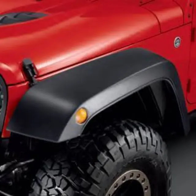 77072341AC - Exterior Accessories: 77072341AC - 2007-2017 Jeep Wrangler JK 2 Door Fender Flare Kit Genuine OEM Mopar for Jeep: Wrangler Image