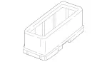 2538313300 - Heating and Ventilation: Adapter, Air Duct for Mercedes-Benz Image