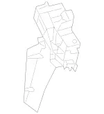 2387230300 - Front Doors: Holder for Mercedes-Benz: E400, E450, E53 AMG Image