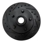 63354139L - : DFC Brake Rotor - Drilled and Slotted - Black for DYNAMIC FRICTION Image