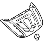CJ5Z18842BB - Body: Center Panel for Ford Image