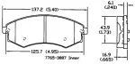 13050692 - : Disc Brake Pad Set for OmniParts Image