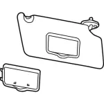 GB5Z7804105BB - Body: Visor for Ford: Explorer, Police Interceptor Utility Image