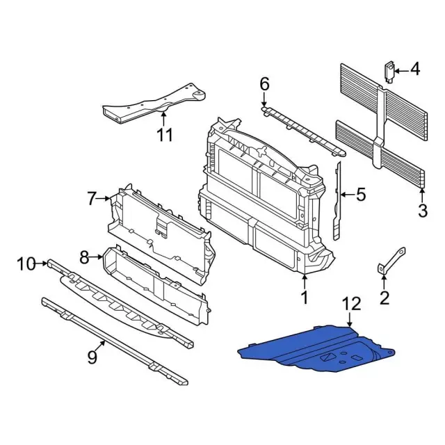 LX6Z6775AB - : 2023-2024 Ford Escape - Lower Shield for Ford: Escape, Maverick Image