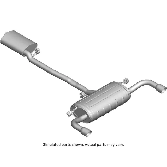 22837449 - : Part# 22837449 Exhaust Muffler Assembly for Chevrolet: Equinox | GMC: Terrain Image