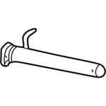 1C3Z5A212CA - Exhaust: Intermediate Pipe for Ford: F-250 Super Duty, F-350 Super Duty, F-450 Super Duty, F-550 Super Duty Image