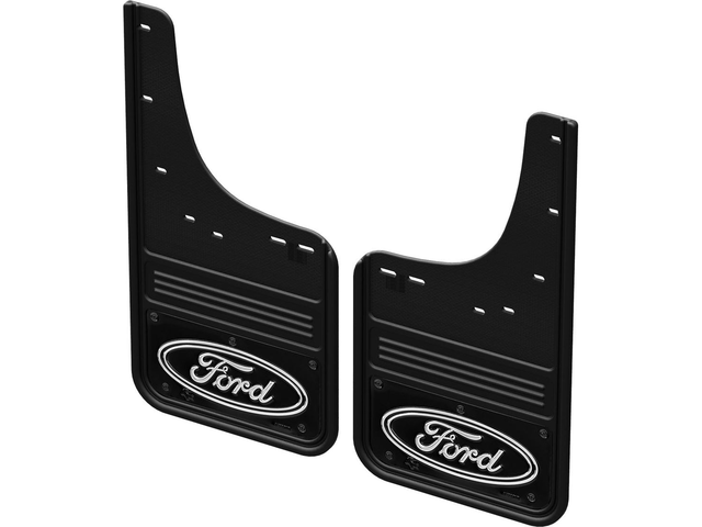 VPL3Z16A550D - : Rear Pair Splash Guards With Black Ford Oval for Ford Image