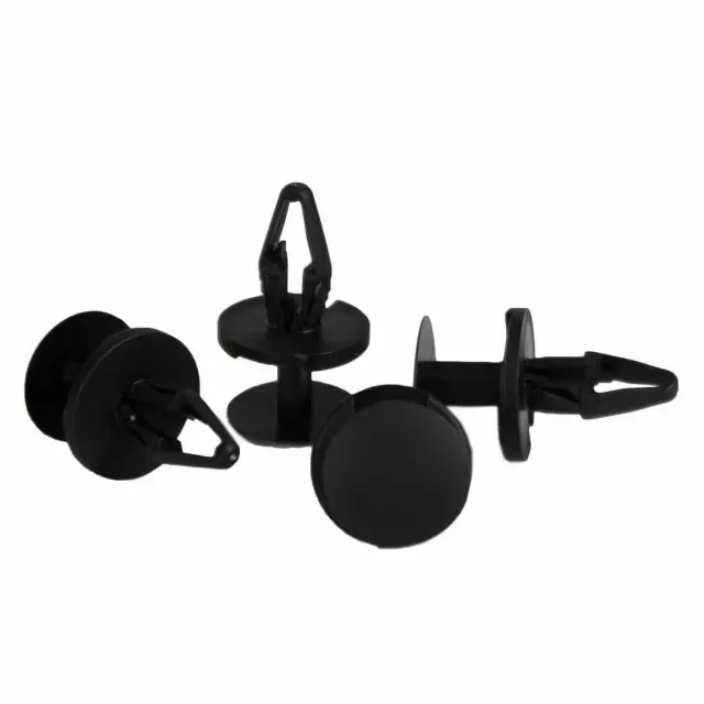 W713610S300 - Body: Side Shield Retainer Clip for Ford: Bronco Sport, C-Max, E-350 Super Duty, E-450 Super Duty, EcoSport, Edge, Escape, Expedition, Focus, Fusion, Maverick, Mustang, Mustang Mach-E, Police Responder Hybrid, Ranger, SSV Plug-In Hybrid, Transit Connect | Lincoln: Continental, Corsair, MKC, MKX, MKZ, Nautilus, Navigator Image