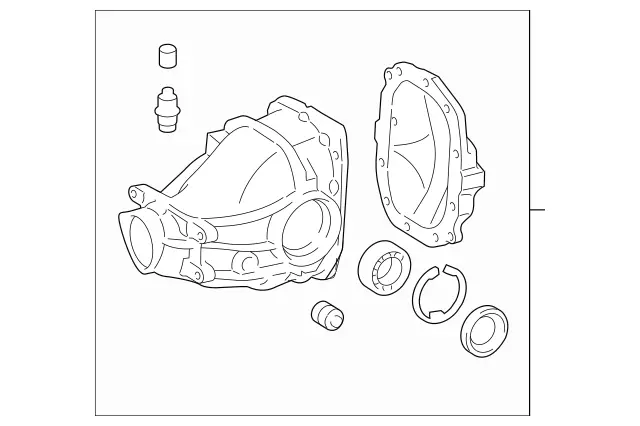 230350000180 - Suspension: Differential Assembly for Mercedes-Benz Image