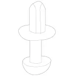 9914940 - Detachable Parts: Expansion Rivet for Mercedes-Benz: 300C, 300CD, C250, C300, C350, C350e, C400, C43 AMG, C450 AMG, C63 AMG, C63 AMG S, C63 AMG S E Performance, CLS400, CLS550, CLS63 AMG, CLS63 AMG S, E250, E300, E350, E400, E43 AMG, E450, E53 AMG, E550, E63 AMG, E63 AMG S, EQE 350, EQE 350+, EQE 500, EQE AMG, GLC300, GLC350e, GLC43 AMG, GLC63 AMG, GLC63 AMG S, GLC63 AMG S E Performance, GLK250, GLK350, Maybach S550, Maybach S560, Maybach S600, Maybach S650, S450, S550, S550e, S560, S600, S63 AMG, S65 AMG, SLC300, SLC43 AMG, SLK250, SLK300, SLK350, SLK55 AMG Image