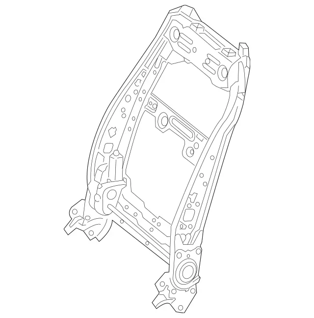 1910150064 - : Backrest Frame for Mercedes-Benz Image